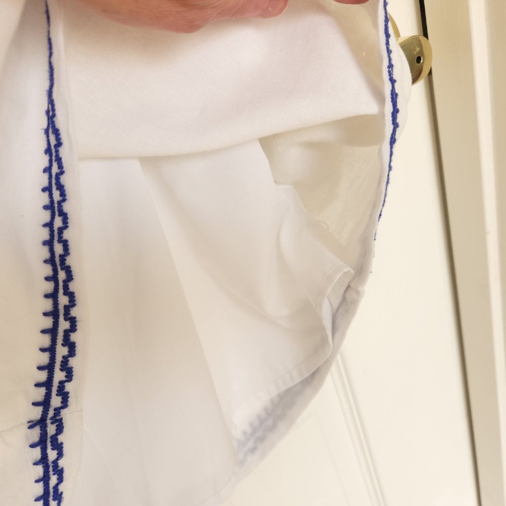 NWOT J. Crew Factory Embroidered Linen/Cotton Dress XXS - Picture 6 of 7
